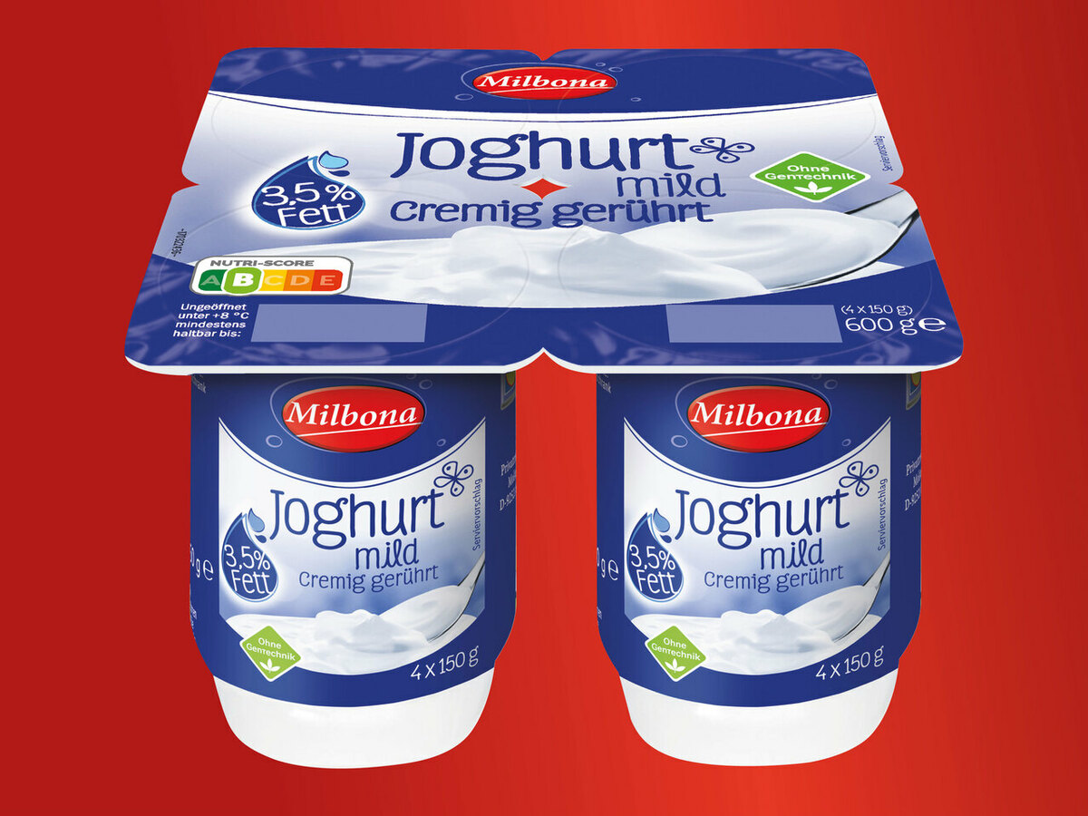 Milbona Naturjoghurt, mild von Lidl ansehen!