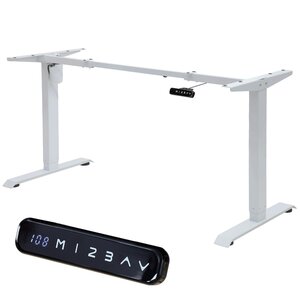 Albatros Schreibtisch-Gestell LIFT N4W weiss, elektrisch höhenverstellbar mit Memory-Funktion, Kollisionsschutz und Soft-Start/Stop