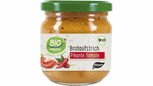 Bild 1 von BIO PRIMO Vegetarischer Brotaufstrich Pikante Tomate