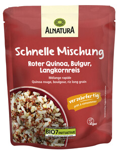 Alnatura Bio Schnelle Mischung Roter Quinoa,Bulgur, Langkornreis 250G