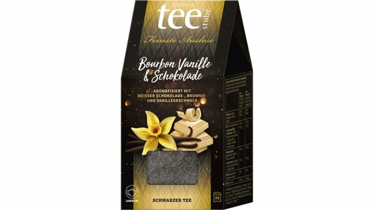 Bild 1 von Müllers Teestube Schwarzer Tee Lose Bourbon Vanille & Schokolade