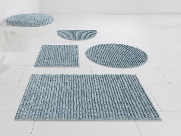 Bild 1 von andas Badematte »Renat«, Höhe 15 mm, Badteppich, Badgarnitur in Pastell, waschbar, geeignet für Fußbodenheizung, schnell trocknend