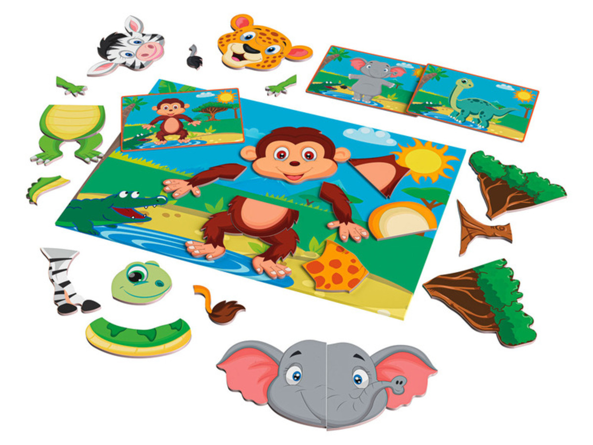 Bild 4 von Playtive Magnetspiel-Box, verrückte Gesichter / Tiere / Fahrzeuge