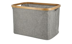 Aufbewahrungsbox grau Polyester, Metall, Bambus Maße (cm): B: 38 H: 27 T: 25 Prospektangebote