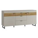 Bild 1 von Sideboard ROMY 182,5 x 86 cm Eiche grau/ weiß