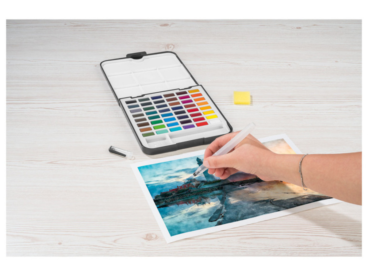 Bild 4 von crelando Aquarell-Farbkasten, mit hoher Leuchtkraft