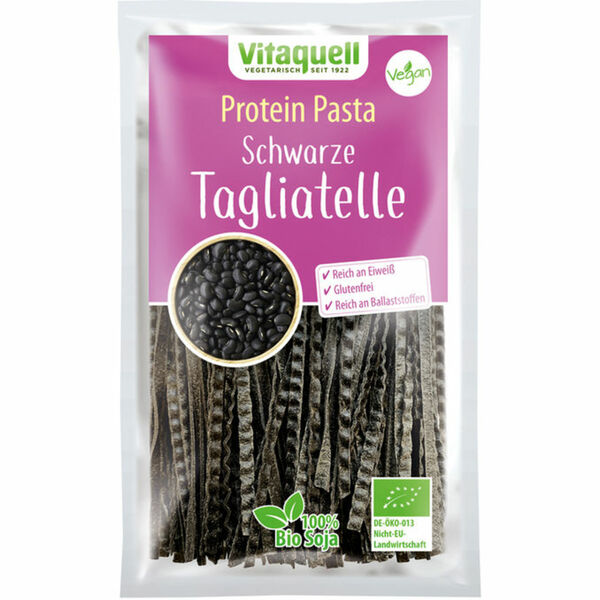 Bild 1 von Vitaquell BIO Protein Pasta Schwarze Tagliatelle
