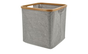 Aufbewahrungsbox grau Polyester, Metall, Bambus Maße (cm): B: 33 H: 33 T: 33 Prospektangebote