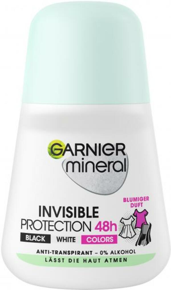 Bild 1 von Garnier Mineral Invisible Black White Colors Deo Roll-On