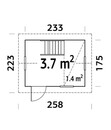 Bild 4 von Palmako Spielhaus Grete, ca. B285/H220/T223 cm