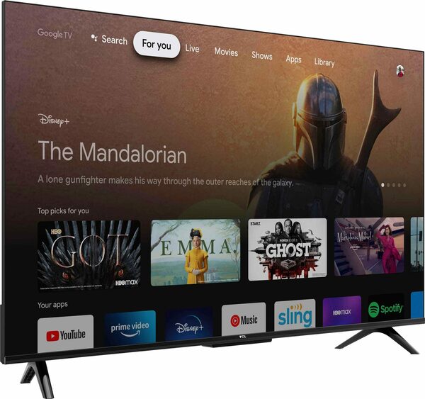 Bild 1 von TCL 43P631X1 LED-Fernseher (108 cm/43 Zoll, 4K Ultra HD, Android TV, Google TV, Smart-TV, HDR10, 60Hz Motion Clarity, Metallgehäuse)