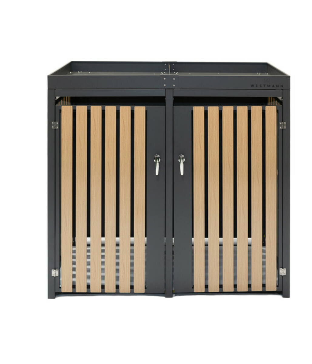 Bild 2 von Westmann Mülltonnenbox 240 l, ca. B134/H125/T84 cm