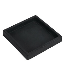 Dehner Clayfibre-Untersetzer, quadratisch, schwarz
