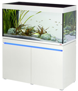 EHEIM Aquarium Kombination incpiria 430 duo, weiß, 430 l, ca. B130/H144/T60 cm