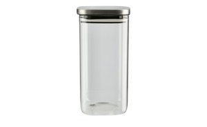 KHG Aufbewahrungsglas transparent/klar Glas , Metall Küchenzubehör & Helfer