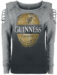 Guinness Vintage Logo Sweatshirt grau
