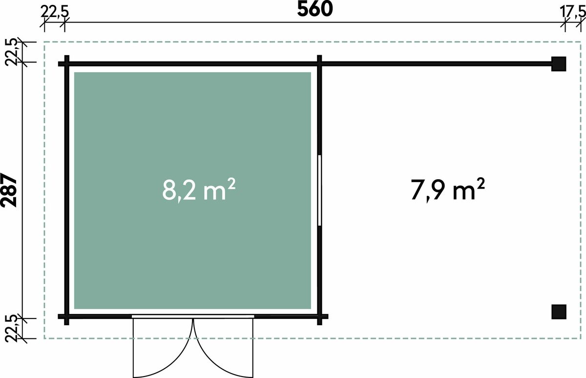 Bild 3 von Wolff Gartenhaus »WPC-Trend D«, BxT: 600x332 cm, mit Lounge