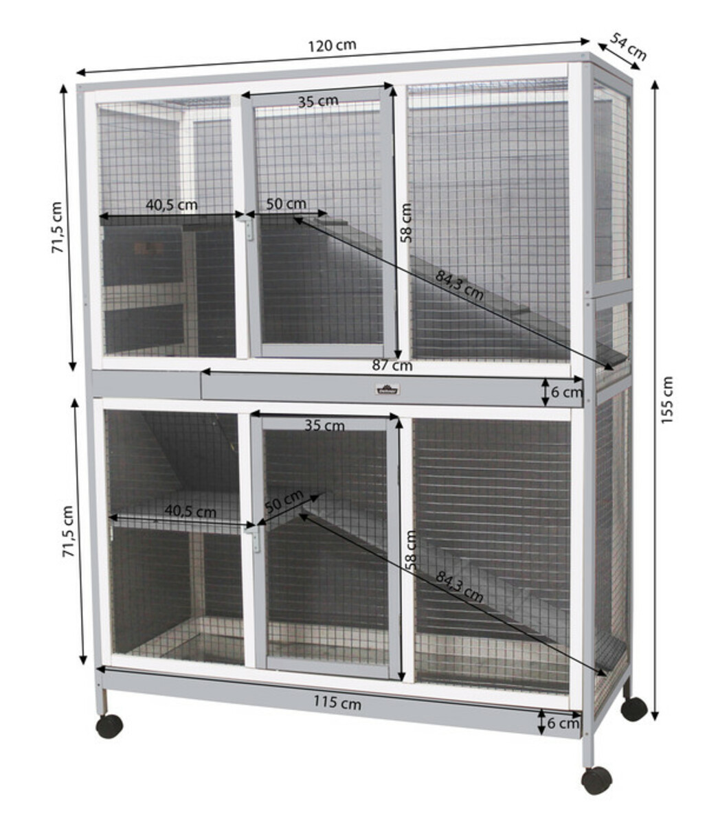 Bild 2 von Dehner Lieblinge Nagerheim Nevio, ca. B120/H155/T54 cm