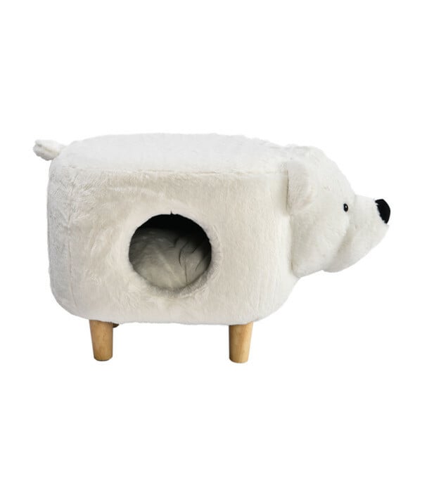 Bild 1 von Dehner Lieblinge Kuschelhöhle Polar Bear, weiß, ca. B61/H39/T34 cm