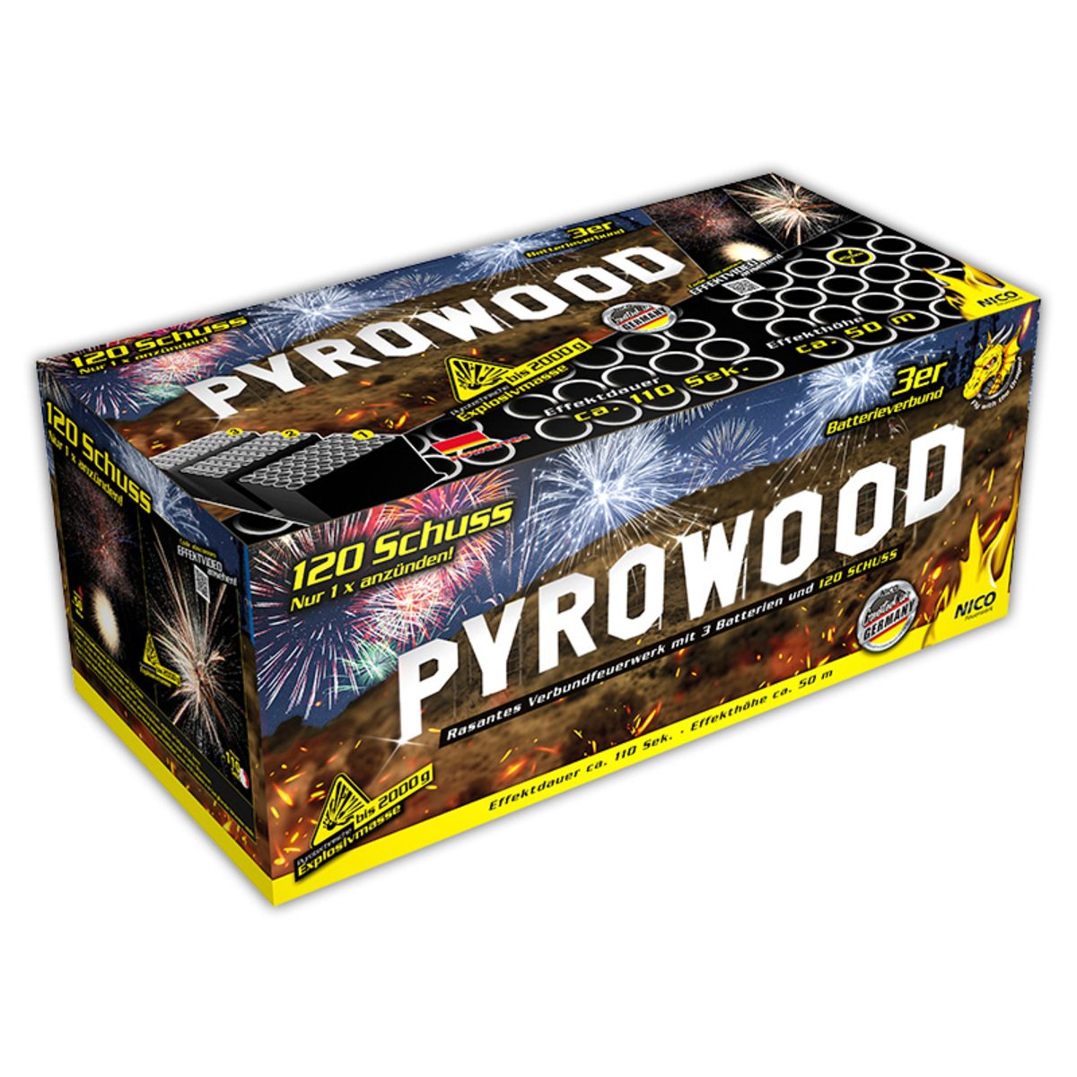 Nico Feuerwerk/Powertec Pyrowood Von Norma Ansehen!