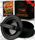 Bild 1 von Le Flair® XXL Burgerpresse-Set 4in1 | GROßES Modell | mit E-Book | Burger Pattie Presse für Hamburger ideales Grillzubehör BBQ mit Backpapier Patty Maker Burger zum Grillen | Deutsche Marke