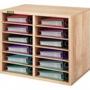 Bild 1 von VEVOR Dokumentenablage 12 Fächer Schreibtisch Papierablage Holz Organizer Weiß