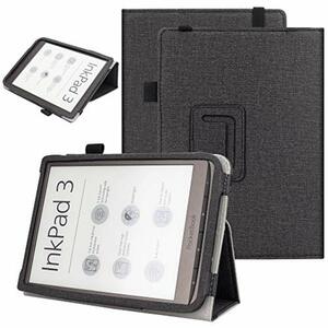 VOVIPO Schutzhülle für Pocketbook InkPad 3/3 Pro/Color, PU-Leder, mit Handschlaufe und Standfunktion