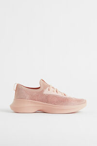 H&M Feinstrick-Sneaker Rosa, Sneakers in Größe 38. Farbe: Pink