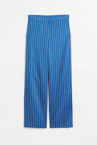 H&M Blau/Gestreift, Chinohosen in Größe 40. Farbe: Blue/striped