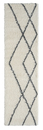 Bild 1 von Teppich My Shaggy Raute , 80cm x 300cm, Farbe Weiß, rechteckig, Florhöhe 37mm