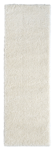 Teppich My Shaggy, 80cm x 250cm, Farbe Weiß, rechteckig, Florhöhe 37mm