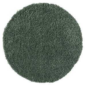 Teppich My Shaggy, 100cm x 100cm, Farbe Hellgrün, rund, Florhöhe 37mm