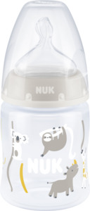 NUK First Choice+ Babyflasche mit Temperature Control, 0-6 Monate, beige