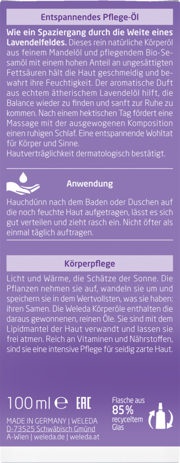 Bild 2 von Weleda Lavendel Entspannungs-Öl