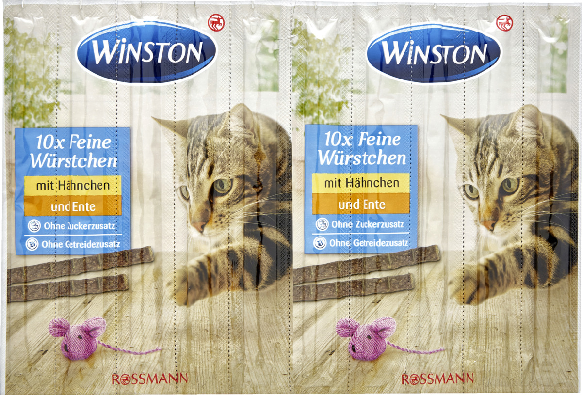 Bild 1 von Winston 10 Feine Würstchen mit Hähnchen & Ente 1.70 EUR/100 g