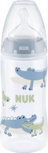 NUK First Choice+ Babyflasche mit Temperature Control, 6-18 Monate, blau