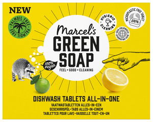 Marcel's Green Soap Geschirrspültabs Limette & Grapefruit