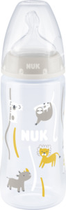 NUK First Choice+ Babyflasche mit Temperature Control, 6-18 Monate, beige