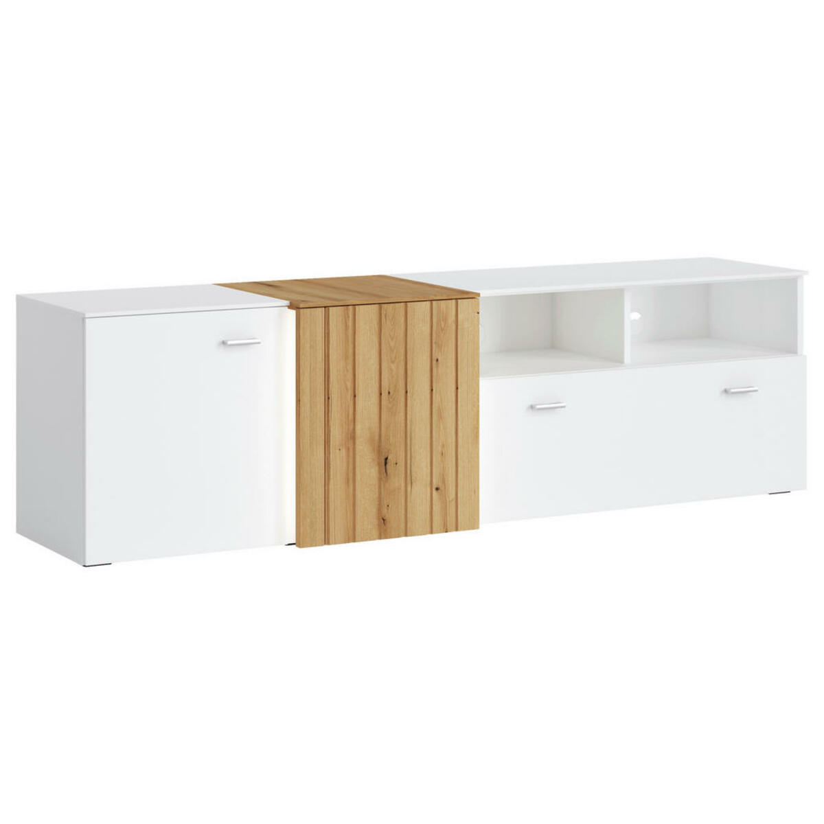 Bild 1 von TV-Lowboard Cambria Eiche Evoke Coast Nachbildung weiß B/H/T: ca. 180x51,5x45 cm