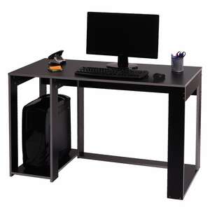 Schreibtisch MCW-J26, Computertisch Bürotisch, 120x60x76cm ~ schwarz-grau