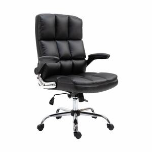 Bürostuhl MCW-J21, Chefsessel Drehstuhl Schreibtischstuhl, höhenverstellbar ~ Kunstleder schwarz