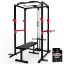 Bild 1 von Sportstech Power Rack + Klimmzugstange, Dip Barren &amp; 2x Latzug Griff   FPR300