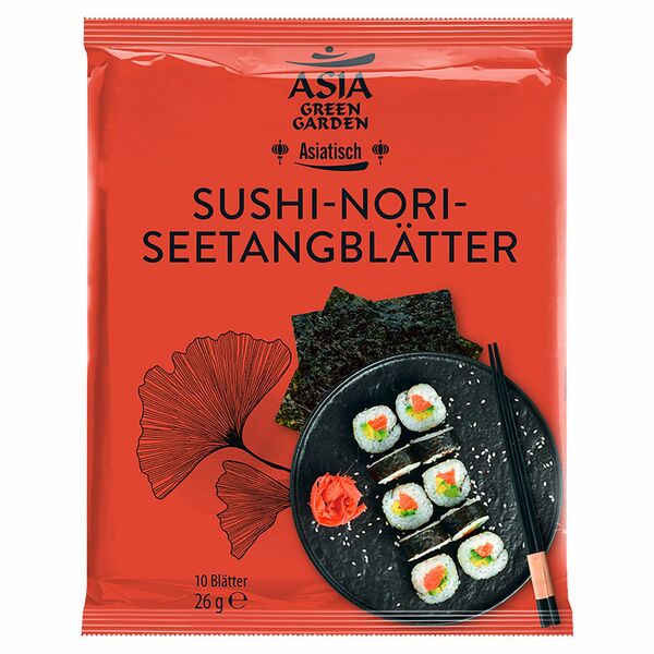 Bild 1 von ASIA GREEN GARDEN Sushi-Nori-Seetangblätter 26 g