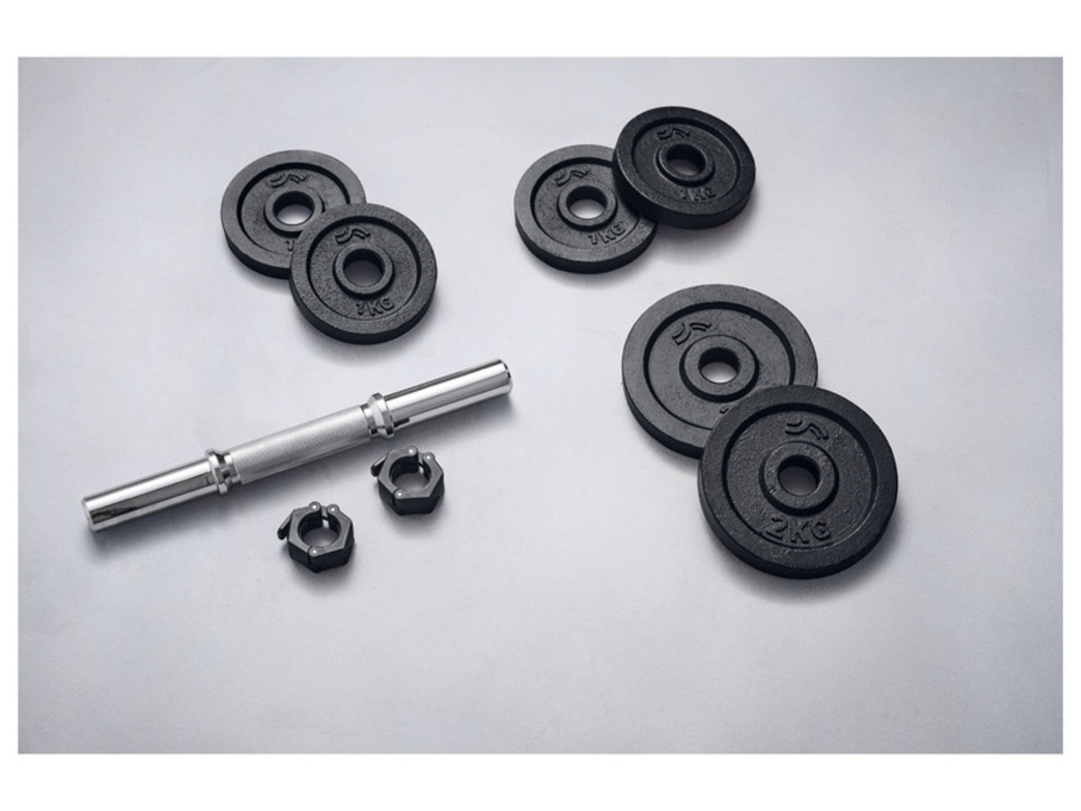 Bild 3 von crivit Kurzhantel-Set, mit Stahl-Griff, 10 kg