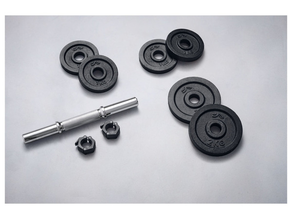 Bild 3 von crivit Kurzhantel-Set, mit Stahl-Griff, 10 kg