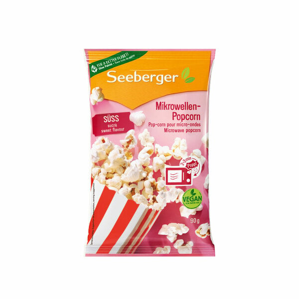 Bild 1 von Seeberger Popcorn süß Mikrowelle 90 g