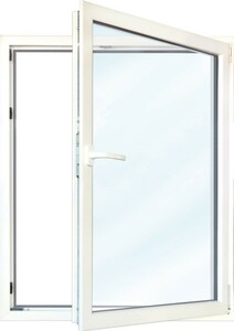 Meeth Fenster Weiß 500 x 1350 mm DR
, 
500 x 1350 mm DIN rechts, Farbe weiss