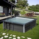 Bild 1 von Gre Composite Pool quadratisch grau 326 x 326 x 96 cm