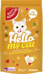 Gut & Günstig Hello My Cat Knusper Menü mit Huhn 2KG