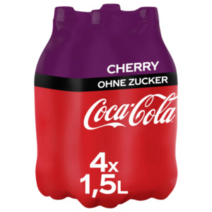 Coca-Cola Cherry ohne Zucker 4x1,5l